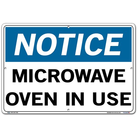 Vestil Aluminum Sign, 12-1/2" H, 18-1/2" W, Aluminum, Rectangle, SI-N-59-D-AL-063 SI-N-59-D-AL-063